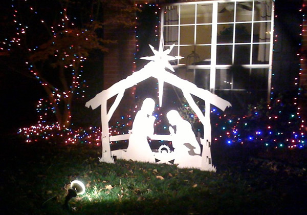 outdoor nativity