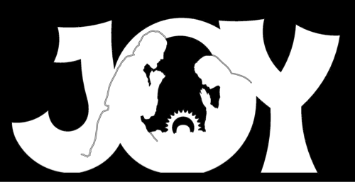 cutout sign of Joy
