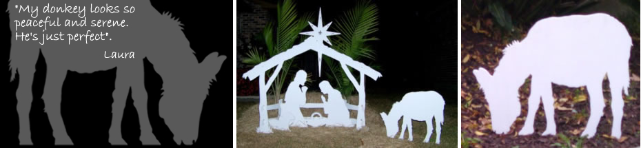 nativity set donkey graphic
